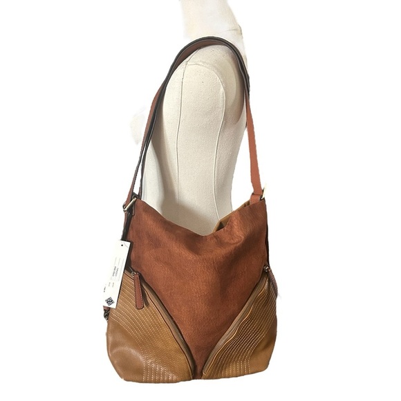 NWT 2 BAGS by SONDRA ROBERTS Convertible Hobo Backpack & Removable Clutch Insert - Picture 6 of 12